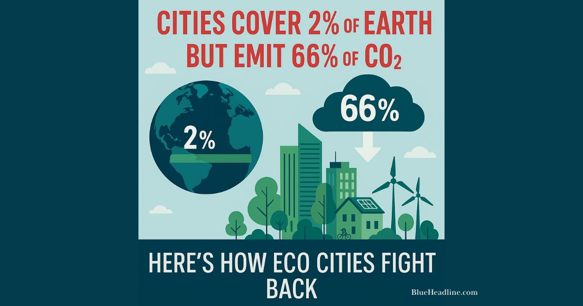 Cities Cover 2% of Earth but Emit 66% of CO₂ — Here’s How Eco Cities Fight Back Cities Cover 2% of Earth but Emit 66% of CO₂ — Here’s How Eco Cities Fight Back