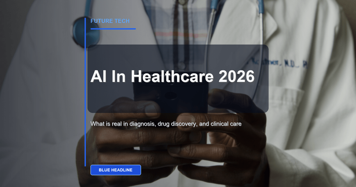 AI in Healthcare in 2026: What Is Real in Diagnosis, Drug Discovery, and Clinical Care