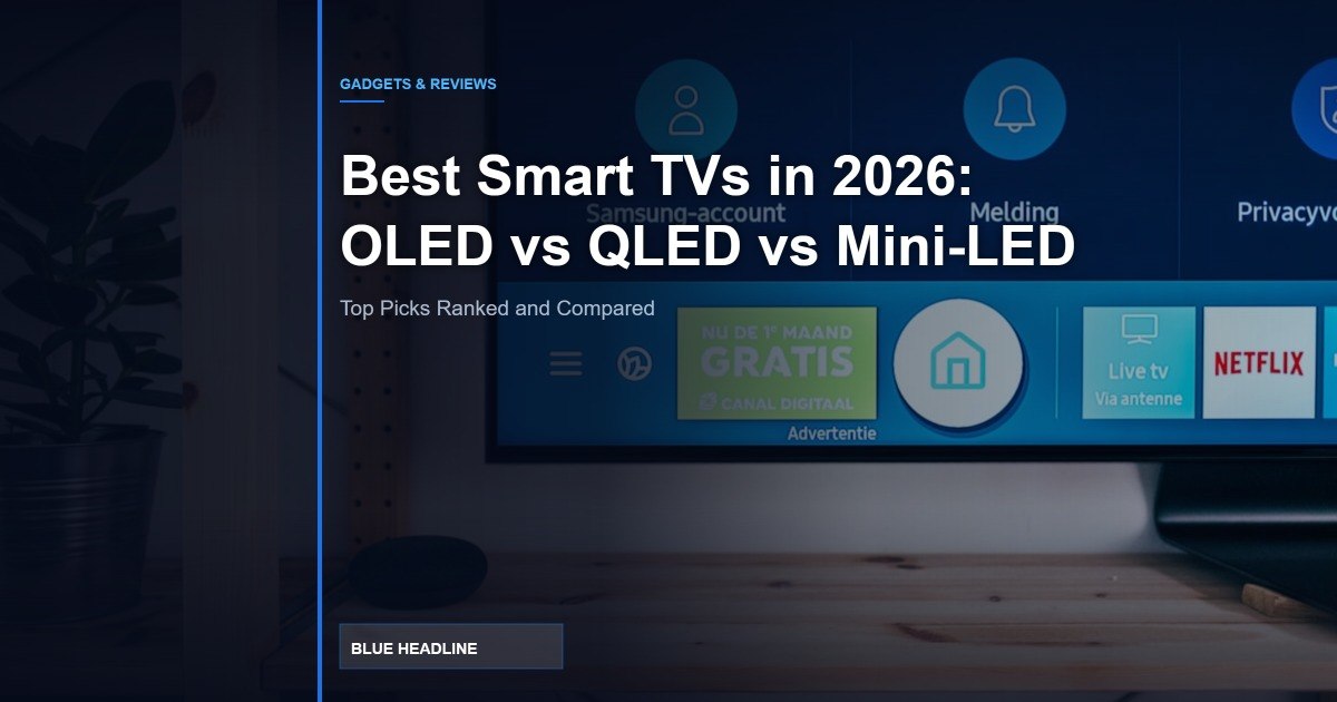 Best Smart TVs in 2026: OLED vs QLED vs Mini-LED — Top Picks for Every Budget