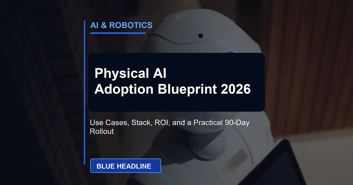 Physical AI Explained: Use Cases, Stack, and the 2026 Adoption Blueprint