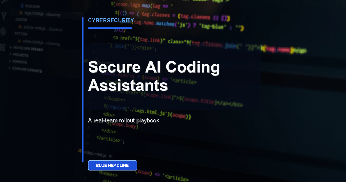 How to Secure AI Coding Assistants in Real Software Teams How to Secure AI Coding Assistants in Real Software Teams