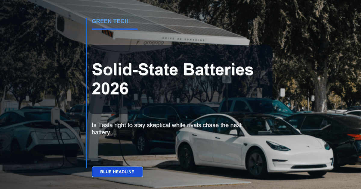 Solid-State Batteries in 2026: Is Tesla Right to Stay Skeptical?