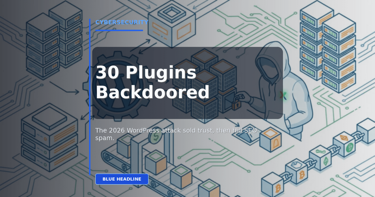 30 WordPress Plugins Bought and Backdoored: The 2026 Supply Chain Attack Explained