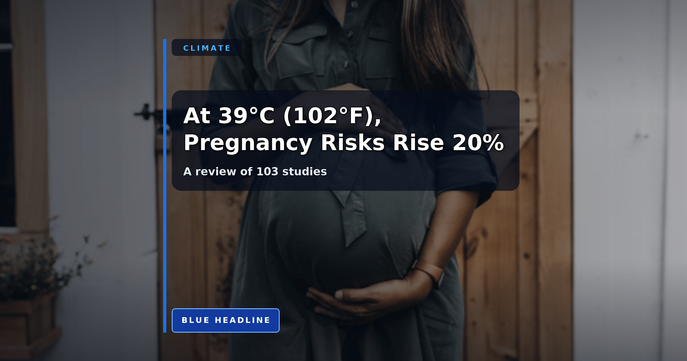 At 39°C, Pregnancy Risks Rise 20%, a Review of 103 Studies Finds At 39°C, Pregnancy Risks Rise 20%, a Review of 103 Studies Finds