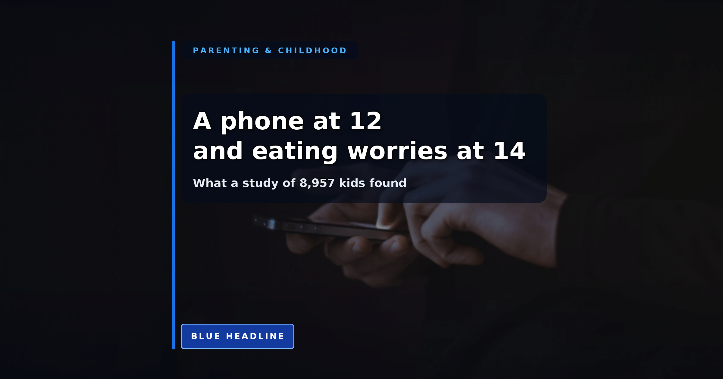 Phone Owners at 12 Were Twice as Likely to Tie Self-Worth to Weight